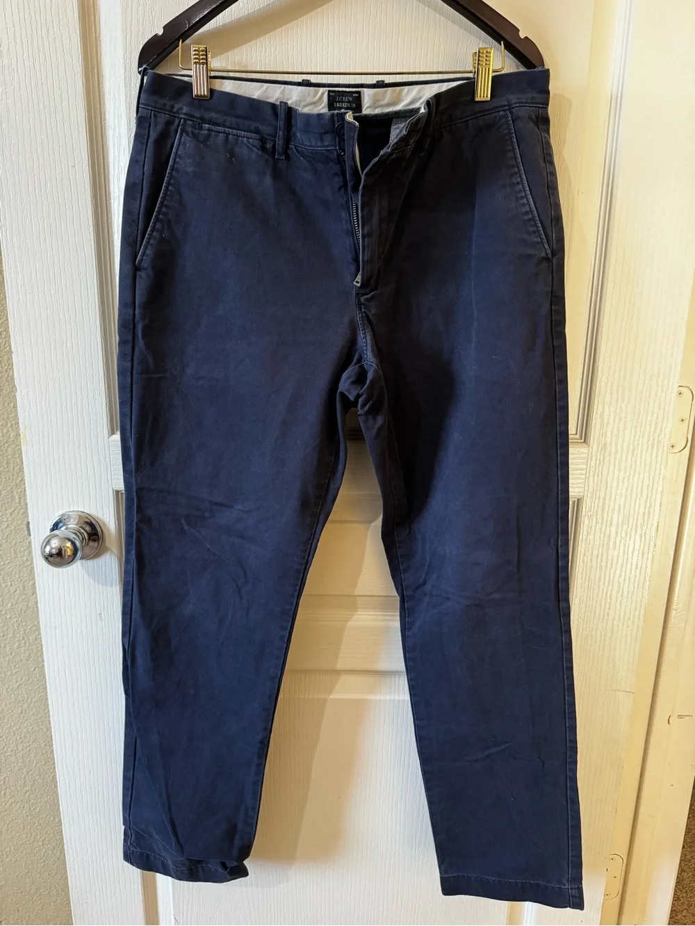 J. Crew 33x32 Navy Blue Chino Pants